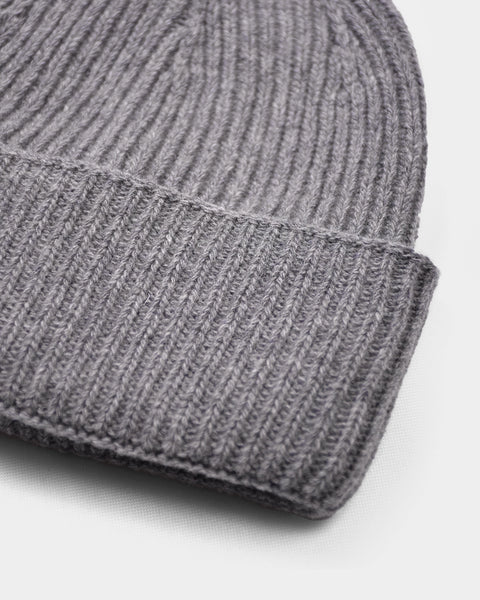 Beanie Double Turn Up 90/10 - Grey - MagliaStudio - Mössor