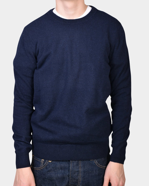 Crewneck 12 GG Lambswool - Navy - MagliaStudio - Knitwear