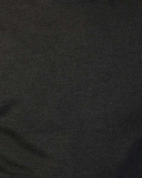 Crewneck 12 GG Merino - Army Green - MagliaStudio - Knitwear