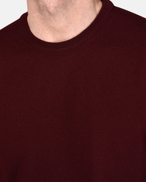 Crewneck 12 GG Merino - Wine - MagliaStudio - Knitwear