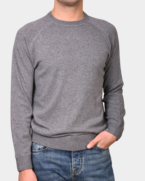 Crewneck Raglan Merino Cashmere - Grey - MagliaStudio - Knitwear