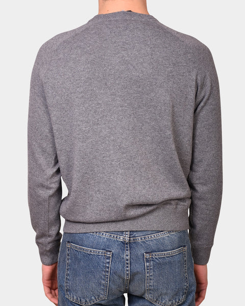 Crewneck Raglan Merino Cashmere - Grey - MagliaStudio - Knitwear