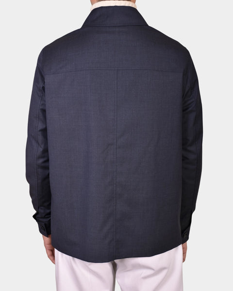 Jacket Loro Piana Green Storm System - Denim Blue - MagliaStudio - Jackor