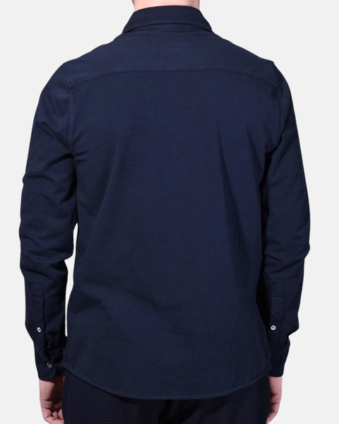 Jersey Stretch Shirt - Navy - MagliaStudio - Skjortor
