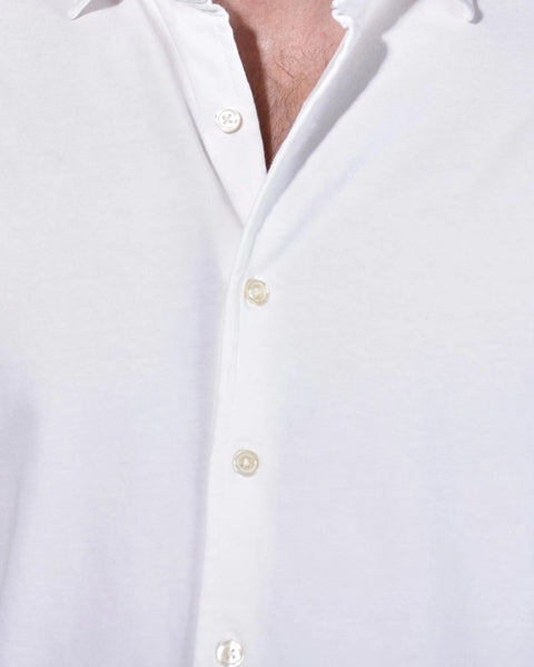 Jersey Stretch Shirt - Ecru - MagliaStudio - Skjortor