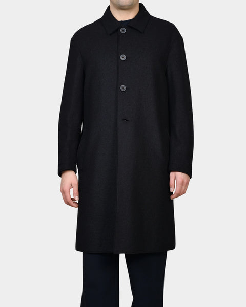 Mac Coat Boiled Wool - Black - MagliaStudio - Rockar