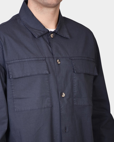 Overshirt Cotton - Navy - MagliaStudio - Skjortor