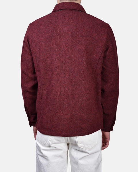 Overshirt Wool Mix - Red - MagliaStudio - Skjortor