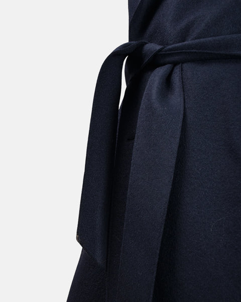 Oversized Coat Boiled Wool - Navy - MagliaStudio - Rockar