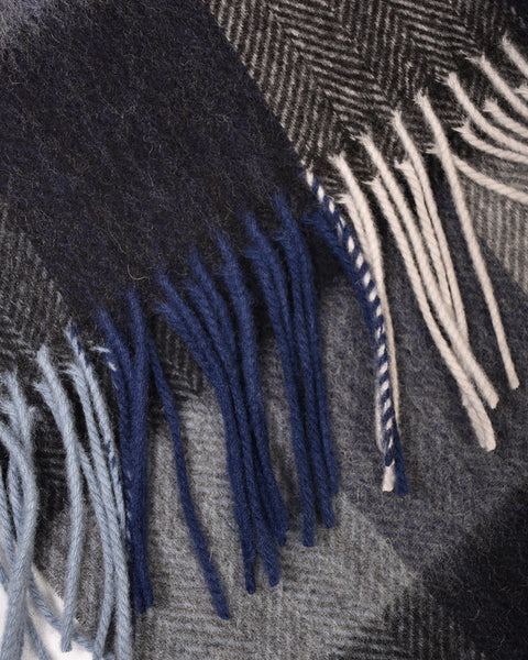 Scarf Lambswool Check - Black - MagliaStudio - Halsdukar