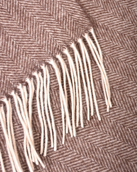 Scarf Lambswool Herringbone - Nougat - MagliaStudio - Halsdukar