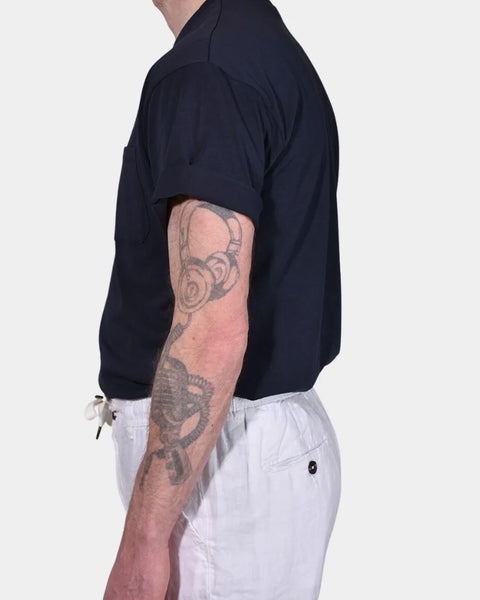 T-shirt Oversize Pocket - Navy - MagliaStudio - T-Shirt