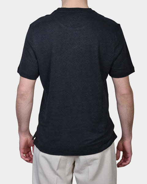 T-shirt Linen Jersey - Black - MagliaStudio - T-Shirt