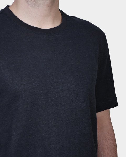 T-shirt Linen Jersey - Black - MagliaStudio - T-Shirt