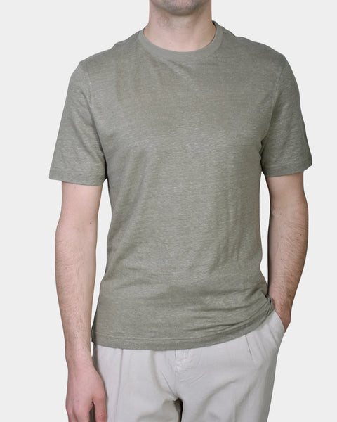 T-shirt Linen Jersey - Green - MagliaStudio - T-Shirt
