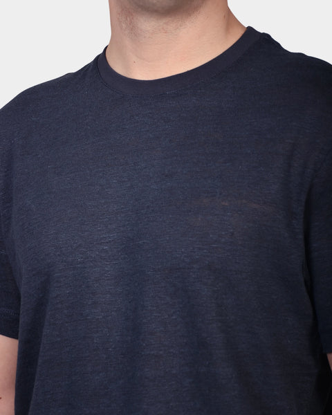 T-shirt Linen Jersey - Navy - MagliaStudio - T-Shirt