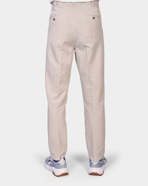 Tencel Trouser - Beige - MagliaStudio - Byxor