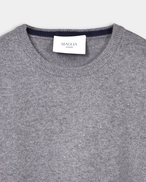 Crewneck 12 GG Cash Blend - Grey - MagliaStudio - Knitwear
