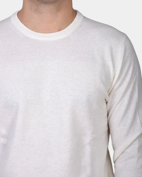Crewneck 12 GG Cash Blend - White - MagliaStudio - Knitwear