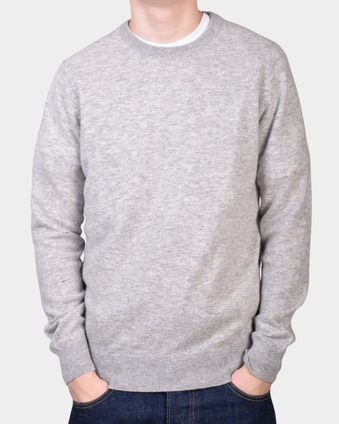 Crewneck 12 GG Lambswool - Grey - MagliaStudio - Knitwear
