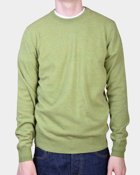 Crewneck 12 GG Lambswool - L Green - MagliaStudio - Knitwear