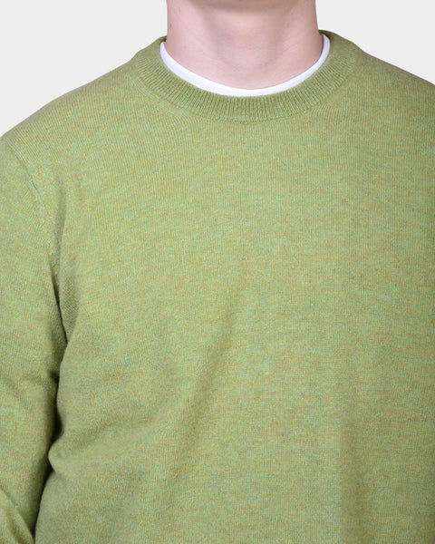 Crewneck 12 GG Lambswool - L Green - MagliaStudio - Knitwear