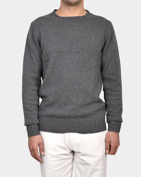 Crew Neck 70/30 Wool/Cashmere - Grey - MagliaStudio - Knitwear