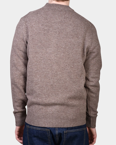 Crewneck Lambswool 7 GG - Brown - MagliaStudio - Knitwear