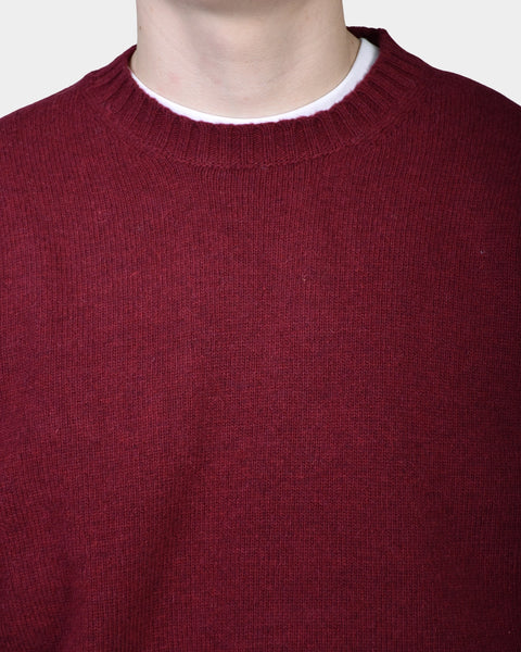 Crewneck Lambswool 7 GG - Wine - MagliaStudio - Knitwear