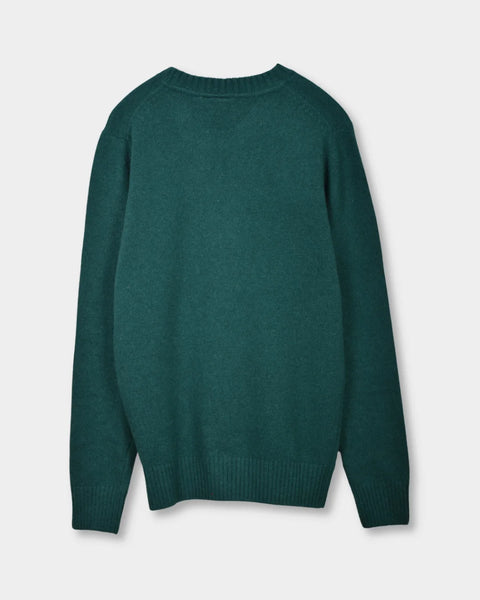Crewneck Lambswool 7 GG - Green - MagliaStudio - Knitwear