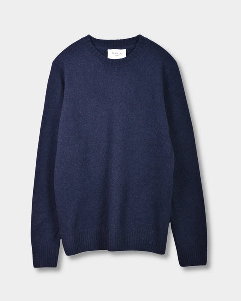 Crewneck Lambswool 7 GG - Navy - MagliaStudio - Knitwear