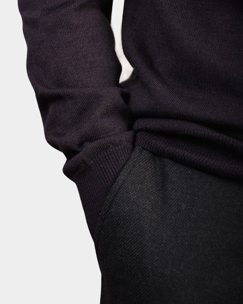 Polo Neck 12 GG Merino - Choclate - MagliaStudio - Knitwear