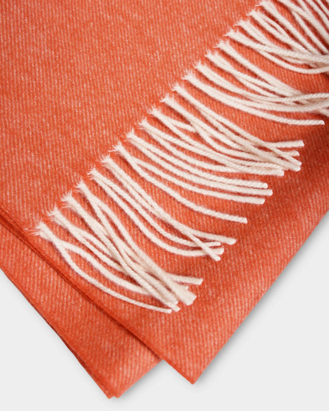 Scarf Lambswool Twill - Orange - MagliaStudio - Halsdukar