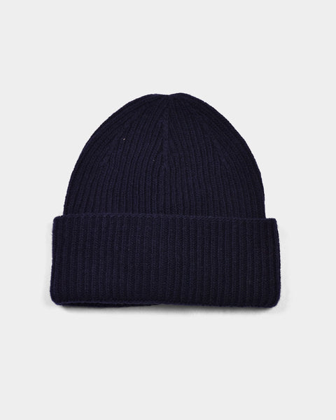 Beanie Double Turn Up 90/10 - Navy - MagliaStudio - Mössor