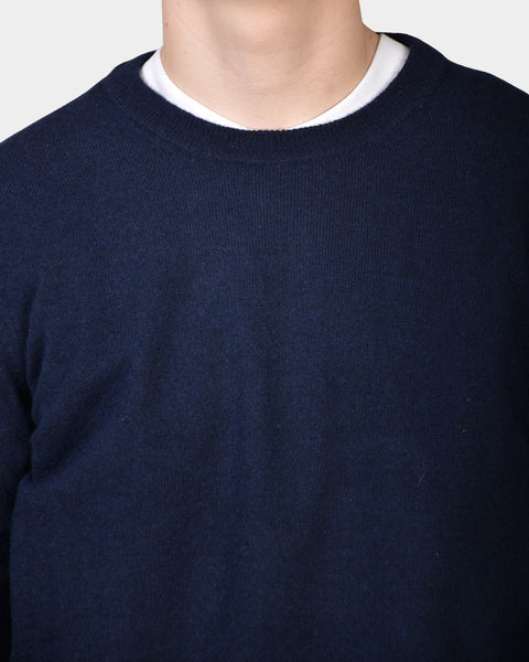 Crewneck 12 GG Lambswool - Navy - MagliaStudio - Knitwear