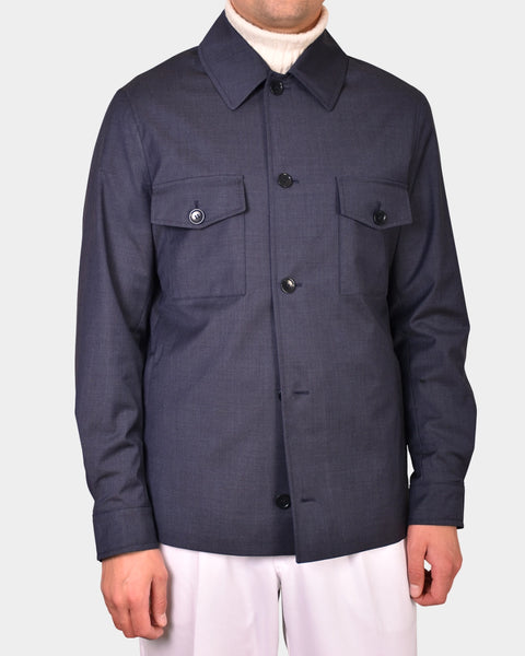 Jacket Loro Piana Green Storm System - Denim Blue - MagliaStudio - Jackor