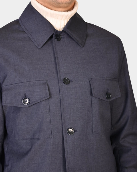 Jacket Loro Piana Green Storm System - Denim Blue - MagliaStudio - Jackor