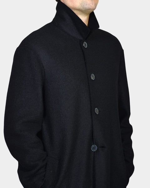 Mac Coat Boiled Wool - Black - MagliaStudio - Rockar