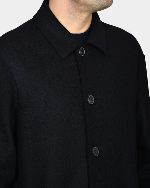 Mac Coat Boiled Wool - Black - MagliaStudio - Rockar