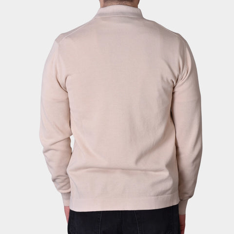 Knitted Cotton Overshirt - Beige - MagliaStudio - Knitwear