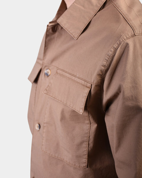 Overshirt Cotton - Brown - MagliaStudio - Skjortor