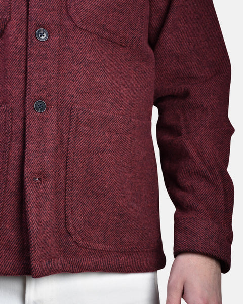 Overshirt Wool Mix - Red - MagliaStudio - Skjortor