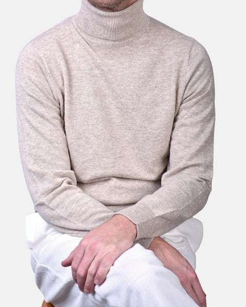 Rollneck Cash/Blend - Sand - MagliaStudio - Knitwear