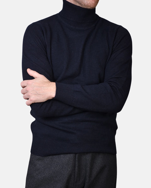 Rollneck Cash/Blend - Navy - MagliaStudio - Knitwear