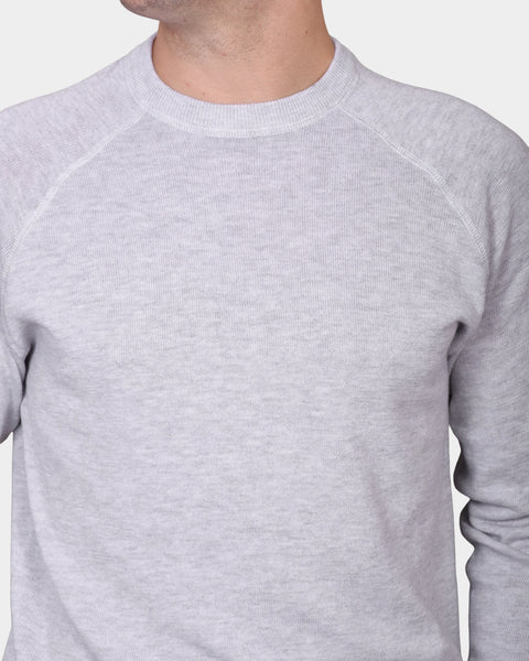 Raglan Cotton Knit - Gray - MagliaStudio - Knitwear