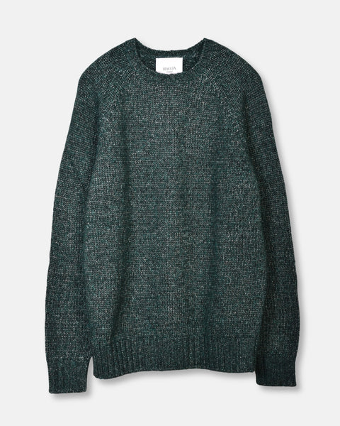 Raglan Knitted Wool Alpaca - Green - MagliaStudio - Knitwear