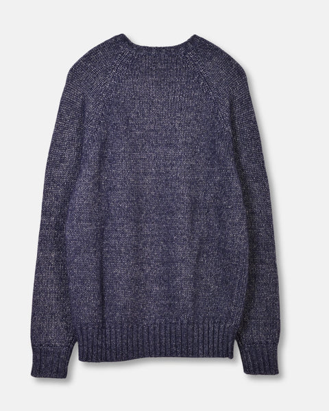 Raglan Knitted Wool Alpaca - Navy - MagliaStudio - Knitwear