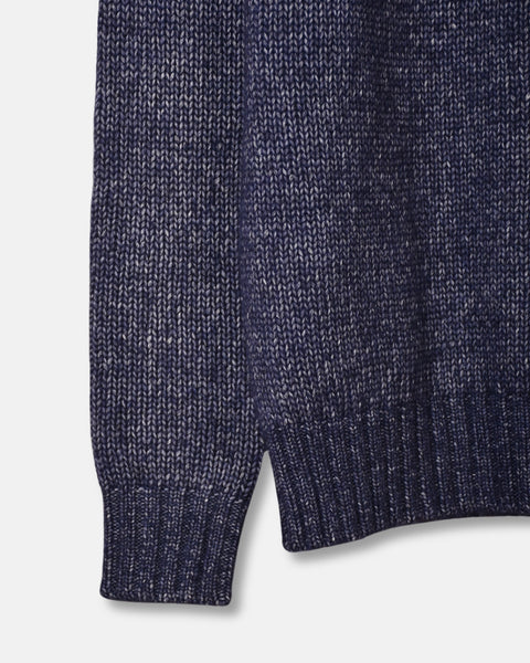 Raglan Knitted Wool Alpaca - Navy - MagliaStudio - Knitwear