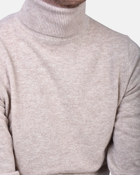 Rollneck Cash/Blend - Sand - MagliaStudio - Knitwear