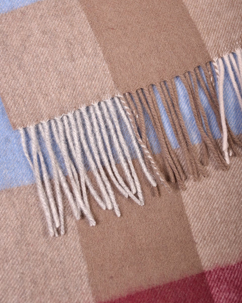 Scarf Lambswool Check - Camel - MagliaStudio - Halsdukar